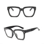 Women's sunglasses with crystal decoration, FitiqueFit eyewear featuring stylish design and UV protection.
