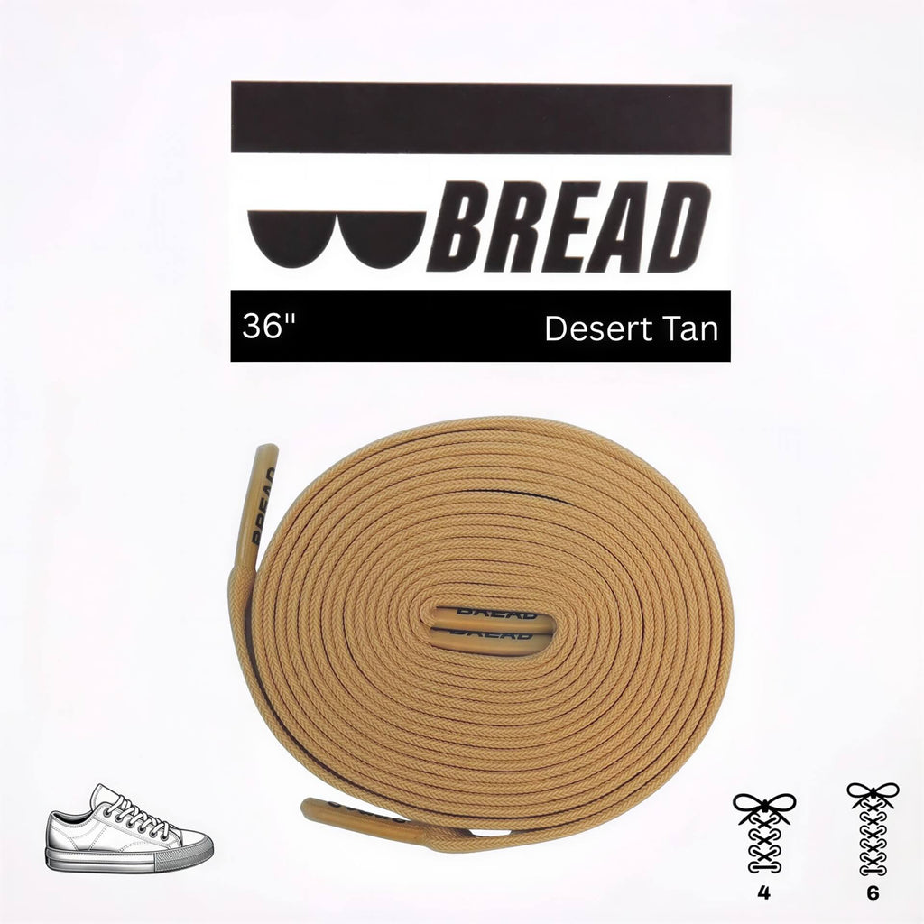 Desert tan elastic shoelace by Plush Fashion Hub, close-up view showing stretchable, durable laces for sneakers or casual shoes