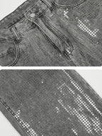 Men's straight-leg denim jeans by Plush Fashion Shop, showing front view with classic blue denim and straight-fit design.