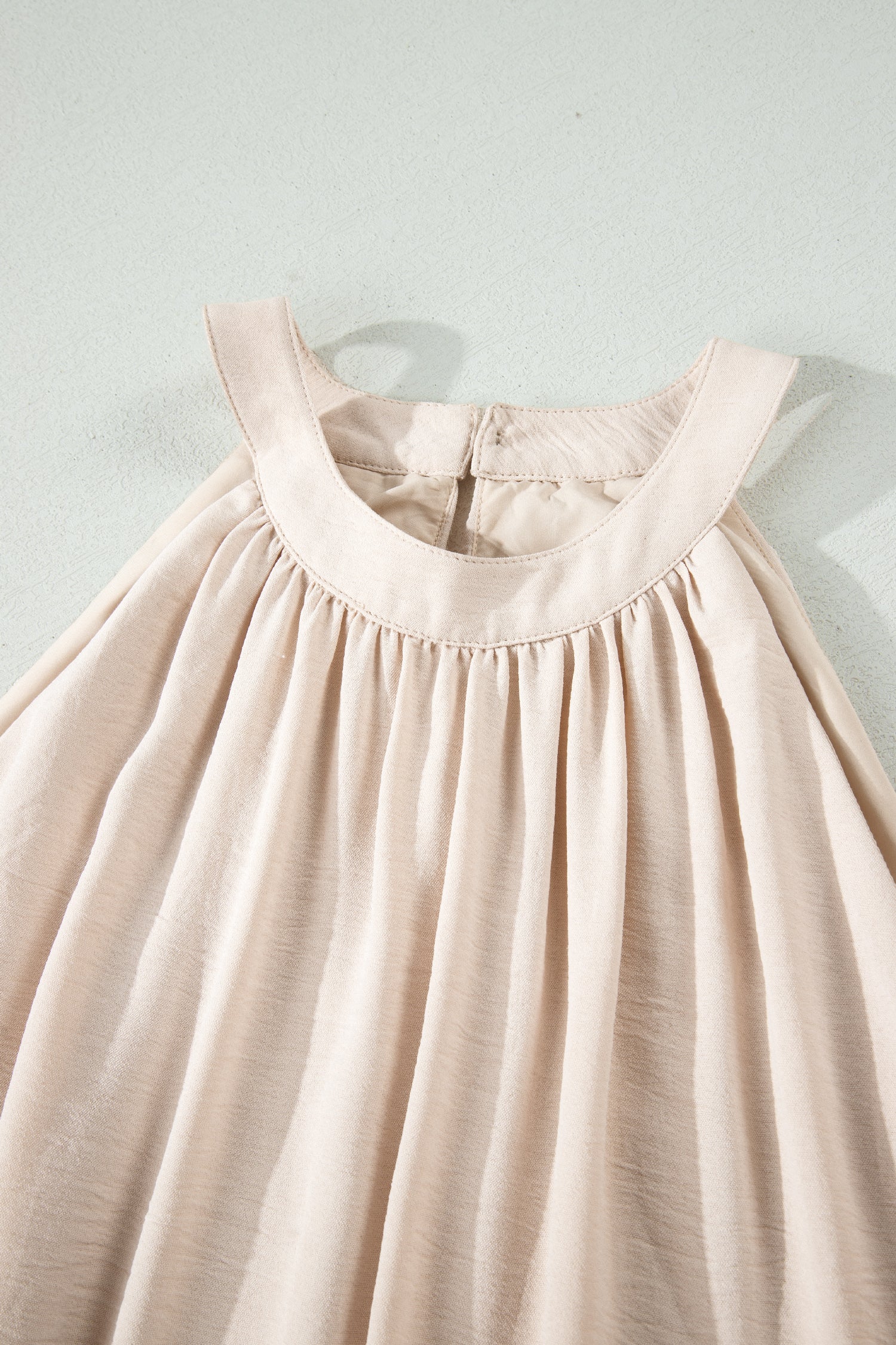 Light blue Ensley Loose Halter Summer Maxi Dress by Threaded Pear featuring a flowing, relaxed fit and halter neckline.