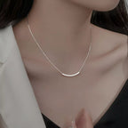 Sterling silver chain necklace featuring a delicate link design, crafted by Shopimist for a stylish and elegant look.