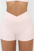 Fitglutes Activewear crop top and shorts 2-piece set, sporty gymwear with a stylish crop top and matching shorts for workout sessions.