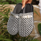 Shopimist round toe buckle sandals with a stylish strap design and adjustable buckle for a comfortable fit.