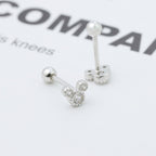 Shopimist Mickey Mouse stud earrings featuring classic cartoon character design in silver-tone metal.