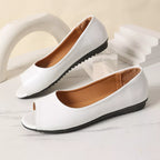 Shopimist peep toe flats sandals with open toe design and stylish straps, perfect for casual or dressy summer outfits.
