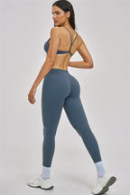 Fitglutes Activewear sports bra and leggings 2-piece set, designed for workout and gym activities, featuring a sleek, comfortable fit.