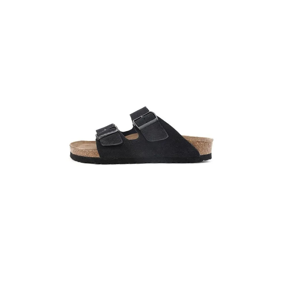 Shopimist double buckle open toe sandals with stylish straps and comfortable soles, perfect for casual summer wear.