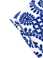 Printed tie-front skort for women featuring a high-waist casual design from Plush Fashion Hub, shown with a stylish front tie detail.