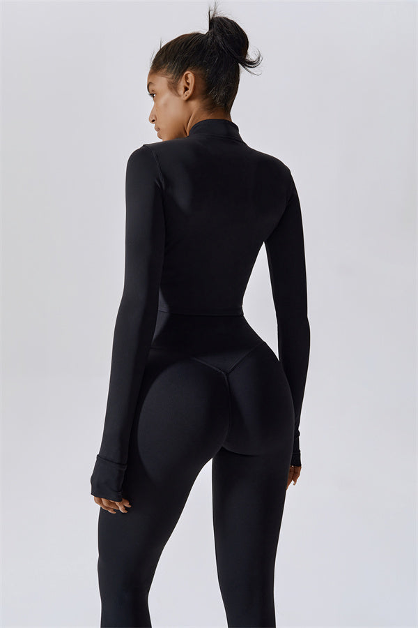 Fitglutes Activewear Eloise 3-piece matching set with sports bra, jacket, and leggings for workout and gym activities.