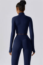 Fitglutes Activewear 3-piece Eloise jacket, sports bra, and leggings matching set, designed for gym and workout activities.