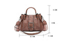 Woman's handbag by LadyShow.Store featuring a stylish leather design with top handle and adjustable shoulder strap.