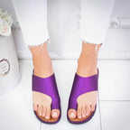 Casual women's beach sandals with flat toes in neutral tones, by Plush Fashion Hub, perfect for summer and casual wear.