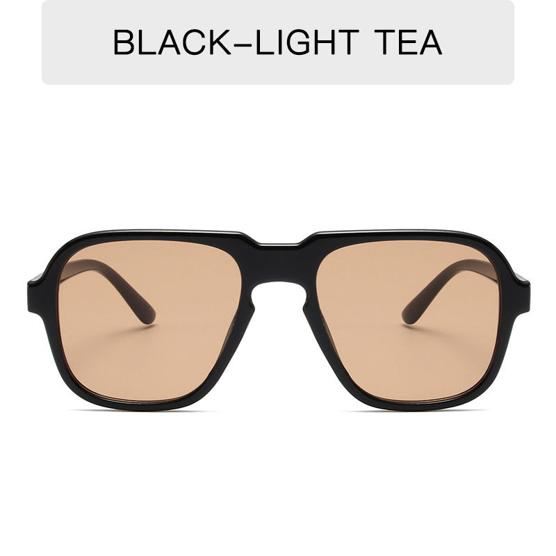 Vintage large rim sunglasses by Plush Fashion Hub, stylish driving and fashion shades with bold frames and dark lenses.