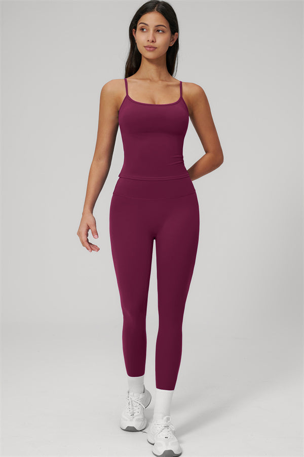 Fitglutes activewear 2-piece set with rapture tank top and leggings, perfect for gym and workout sessions.