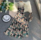Women's belted waist dress by FitiqueFit, casualwear style, showing the dress's fit, belt detail, and fabric texture.