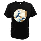 Streetwear classic cotton short-sleeve T-shirt by FitiqueFit, shown in a casual fit with a round neckline and short sleeves.