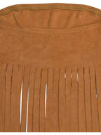 Trendsi fringe trim tube top with rings, featuring a stylish design and fringe detailing, shown in this product image.