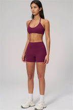 Fitglutes Activewear Rapture sports bra and shorts 2-piece set, stretchy gymwear with a sleek design for workout comfort.