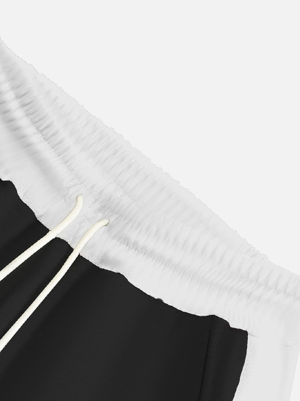 Plus size men's sweatpants by Trendsi with contrast stripe drawstring waistband and relaxed fit, shown in the image.