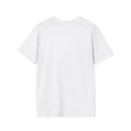 Unisex Softstyle T-Shirt by Printify displayed on a hanger, showing a comfortable fit and smooth fabric in a casual style.