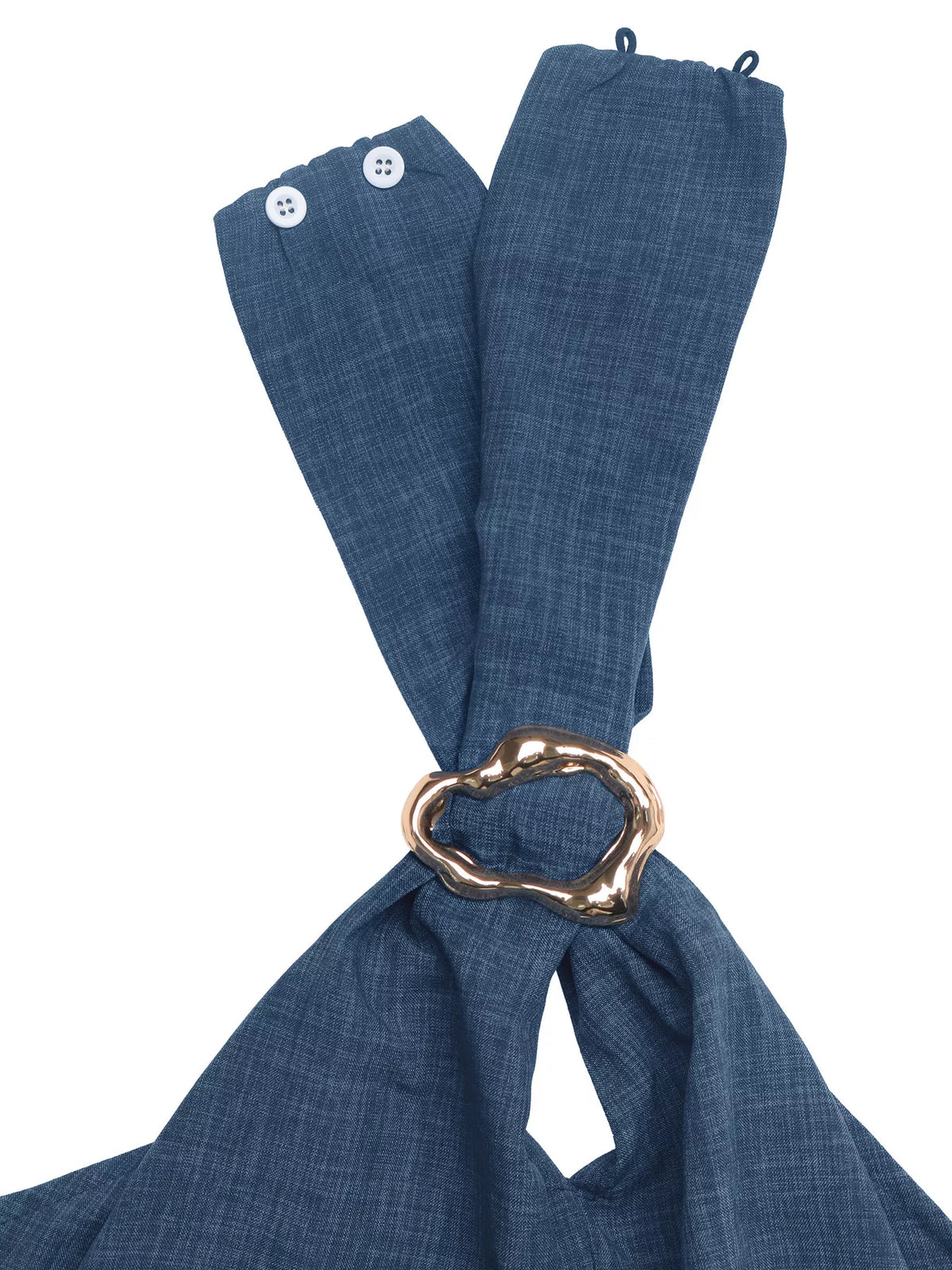 Plush Fashion Hub halter neck top and wide-leg pants set, stylish two-piece outfit in a modern, chic design.