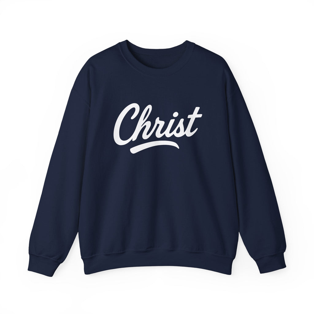 Unisex Christ sweatshirt with Colossians 3:17 inspirational quote, featuring a crewneck design from Wear Your Worship.