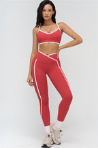 Fitglutes Activewear 2-piece sports bra and leggings set with contrasting design, perfect for gym and workout activities.