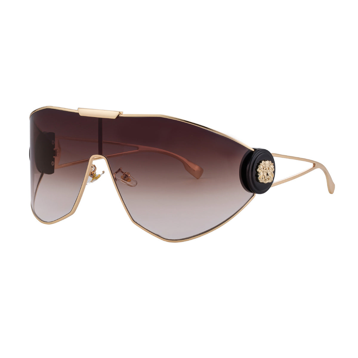 Women's FitiqueFit full-frame aviator sunglasses with integrated UV protection lenses, stylish and sun-safe eyewear.