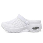 Plush Fashion Hub women's breathable slip-on sandals with light air cushion soles, perfect for spring and summer daily wear.