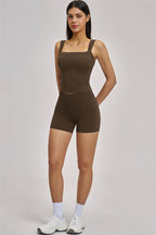 Fitglutes activewear Swoon Tank Top and Shorts 2-piece set, stylish gymwear for workout and sports activities.