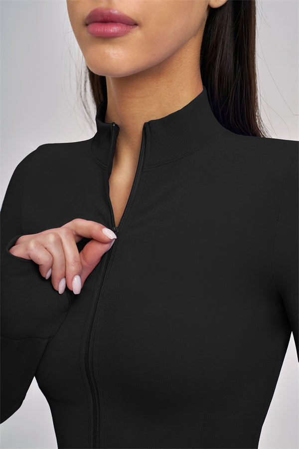 Fitglutes Activewear sports bra, jacket, and shorts 3-piece set for gym and workout, featuring comfortable, supportive workout clothing.