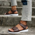 Shopimist open toe flats sandals with sleek design, featuring comfortable straps and a stylish, minimalist look for casual wear.