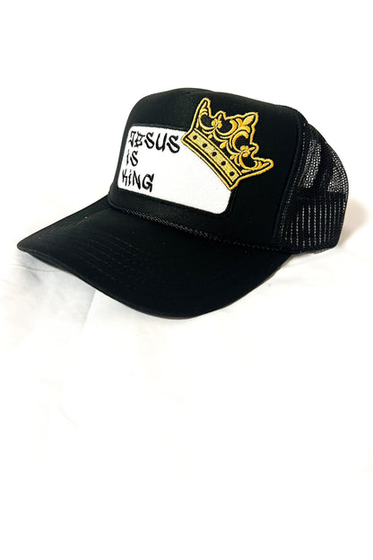 Jesus is King patch trucker hat -clearance Pretty Little Patriot