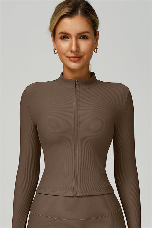 Fitglutes Activewear 3-piece set with sports bra, jacket, and leggings for workout, gym, and fitness activities.