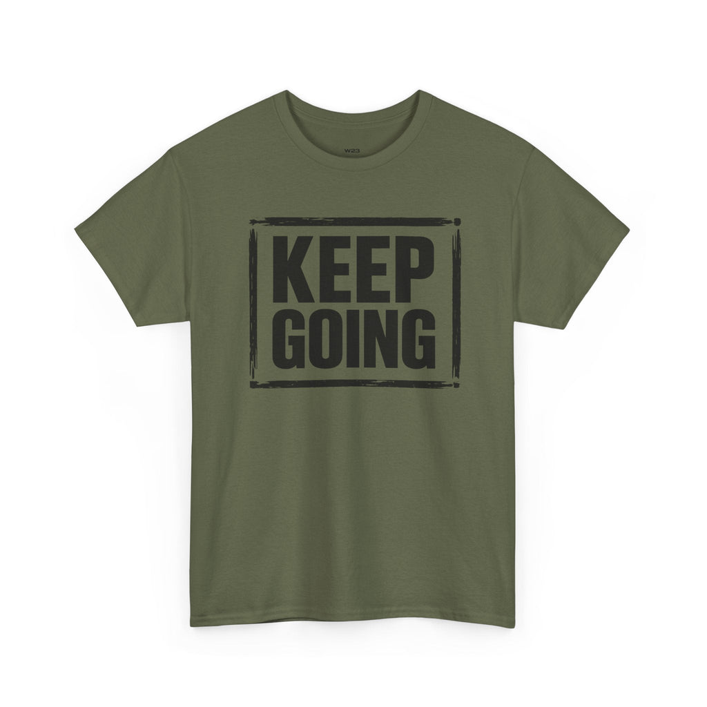Wear Your Worship Keep Going T-Shirt from The Weight Collection featuring motivational text in a casual, comfortable fit.