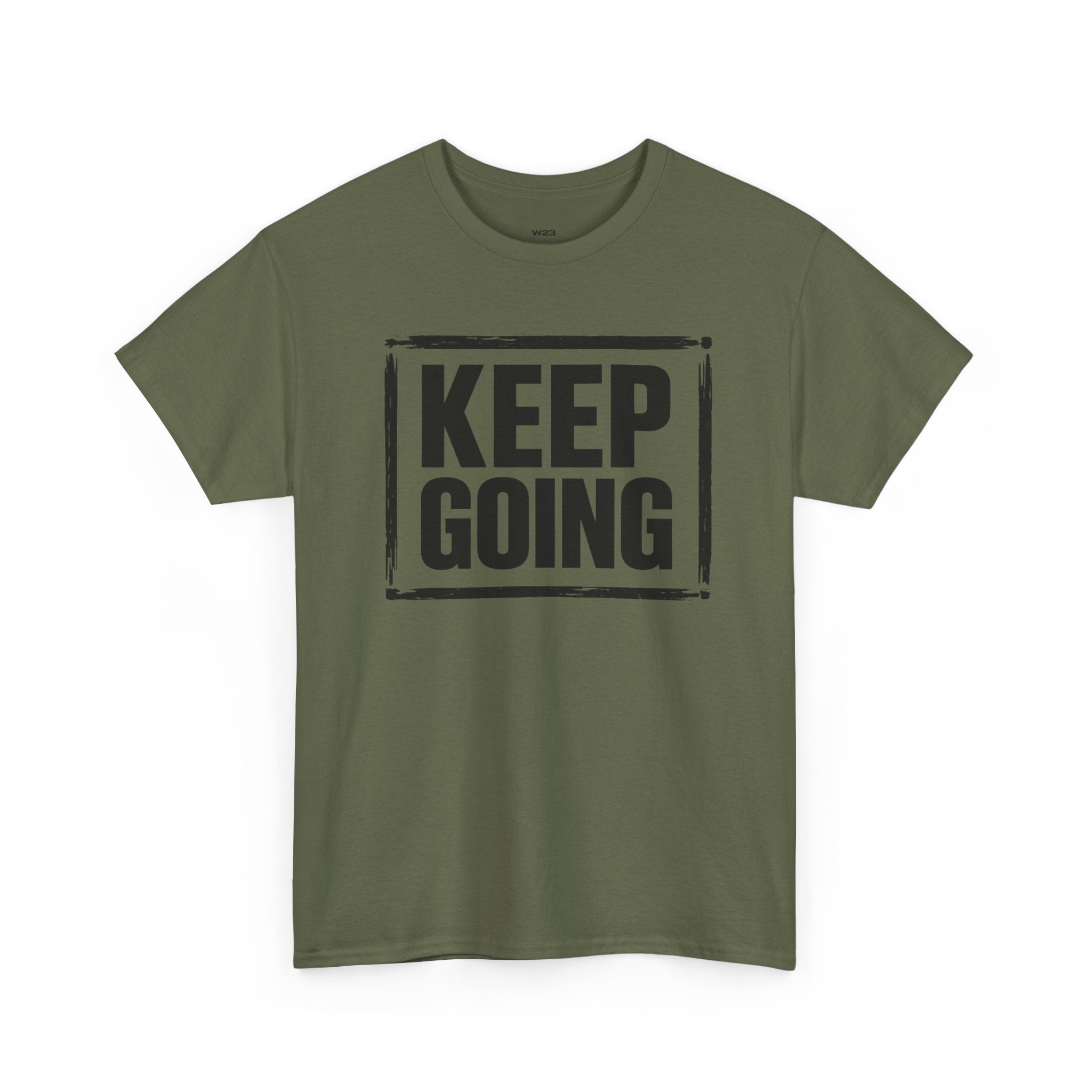 Wear Your Worship Keep Going T-Shirt from The Weight Collection featuring motivational text in a casual, comfortable fit.