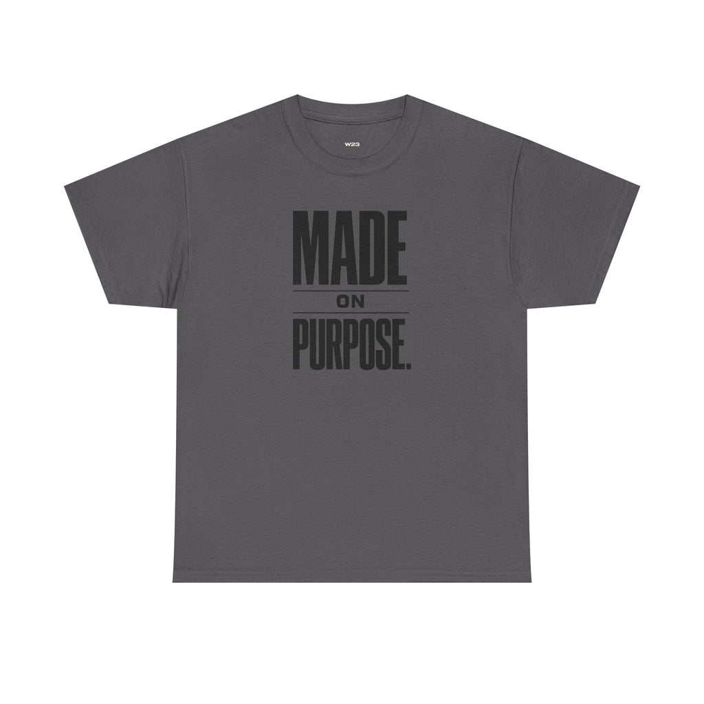 Wear Your Worship MADE ON PURPOSE. streetwear graphic T-shirt with bold minimal design, unisex faith-inspired apparel.