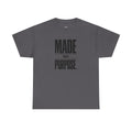 Wear Your Worship MADE ON PURPOSE. streetwear graphic T-shirt with bold minimal design, unisex faith-inspired apparel.