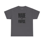 Wear Your Worship MADE ON PURPOSE. streetwear graphic T-shirt with bold minimal design, unisex faith-inspired apparel.