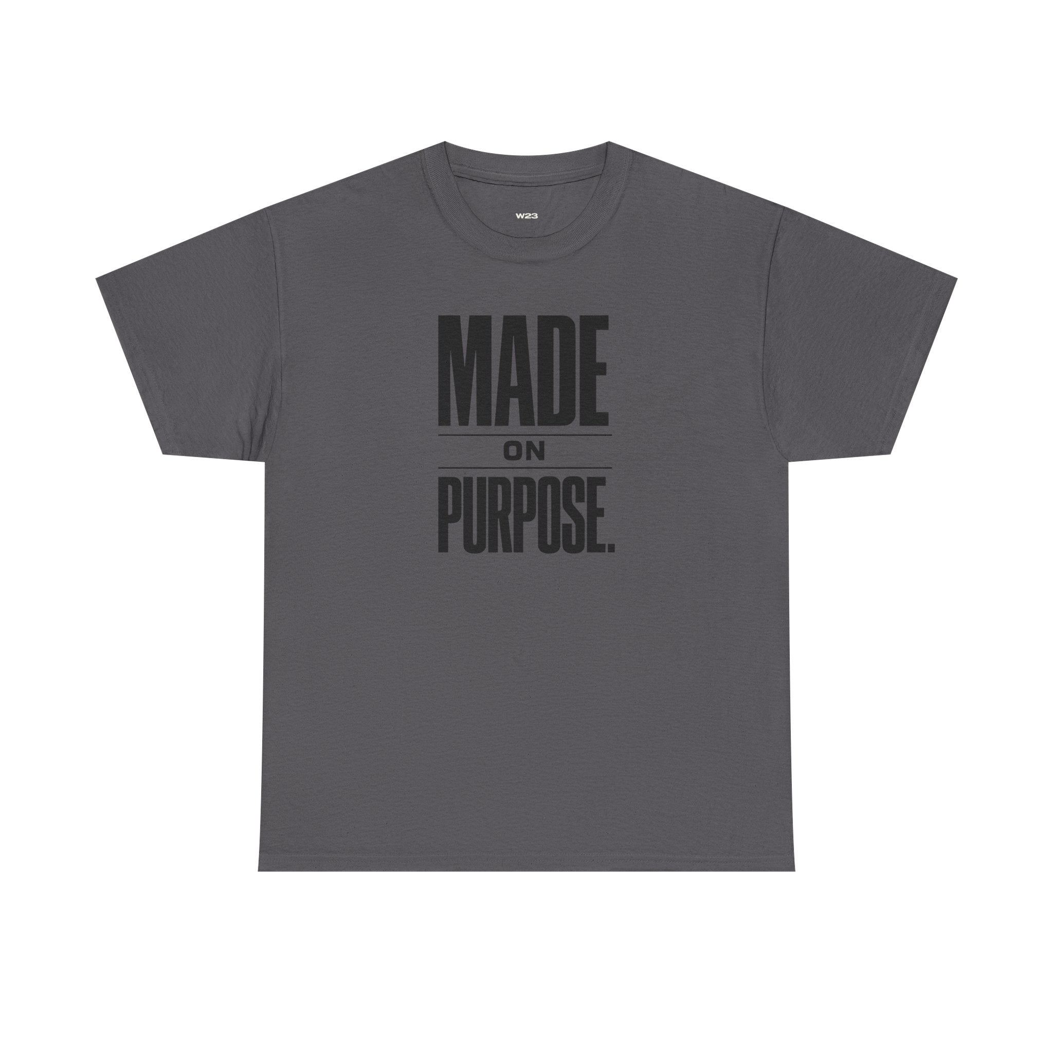 Wear Your Worship MADE ON PURPOSE. streetwear graphic T-shirt with bold minimal design, unisex faith-inspired apparel.