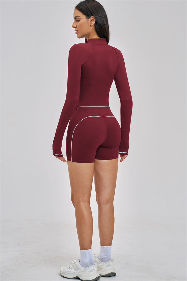 Fitglutes Activewear Unbound Jacket Shorts 2-piece set featuring stylish athletic jacket and matching workout shorts for women