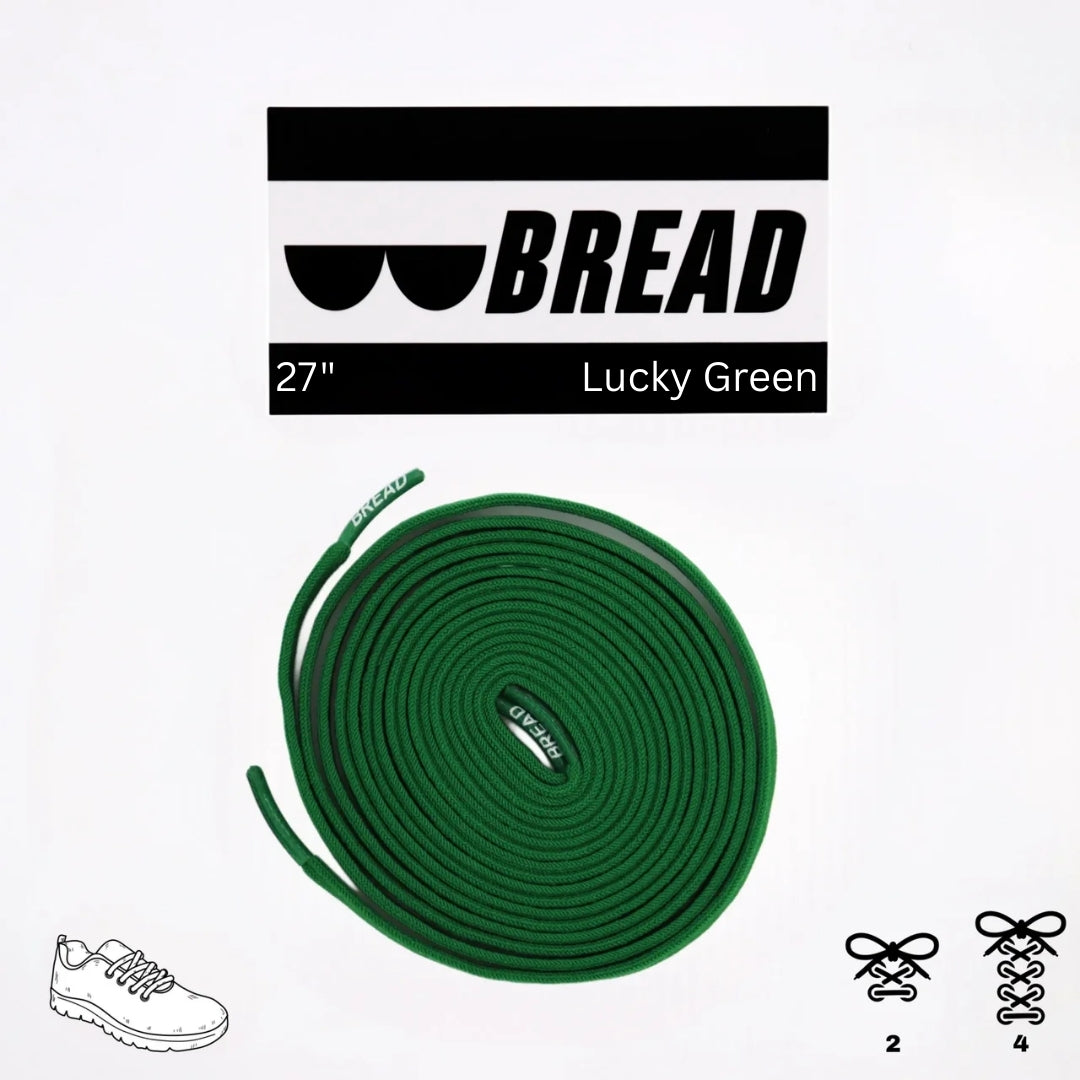 Lucky Green elastic shoelace by Plush Fashion Hub, showing vibrant green stretchable laces for sneakers or casual shoes.