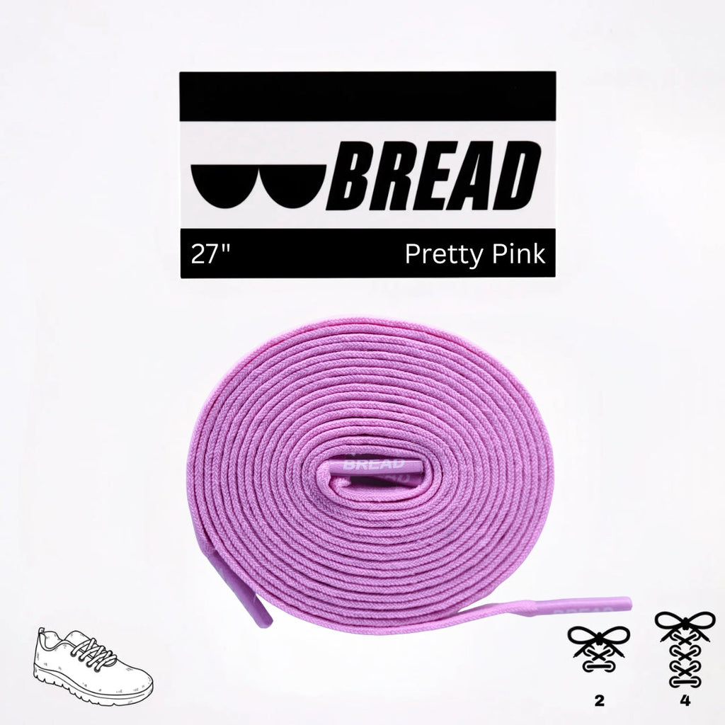 Pink elastic shoelace from Plush Fashion Hub, showing a close-up of the flexible, colorful laces suitable for sneakers.