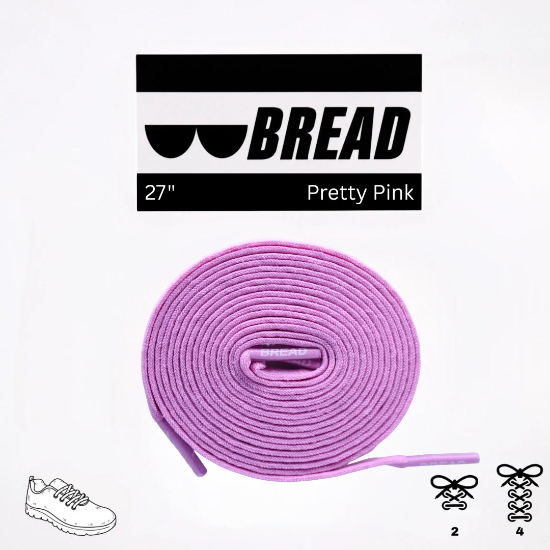Pink elastic shoelace from Plush Fashion Hub, showing a close-up of the flexible, colorful laces suitable for sneakers.