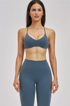 Fitglutes Activewear Zenith sports bra and leggings 2-piece set, black workout clothes for gym and activewear activities.