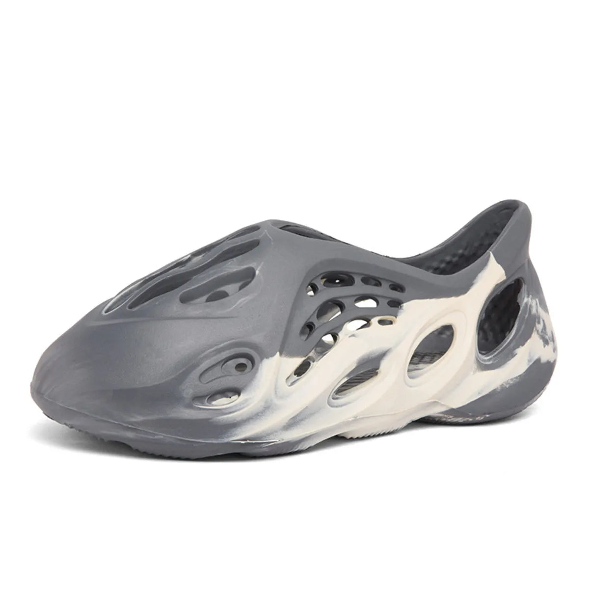 Trendsi hollow-out flat sandals with open toe design and minimalist style, showcasing the breathable footwear on a neutral background.