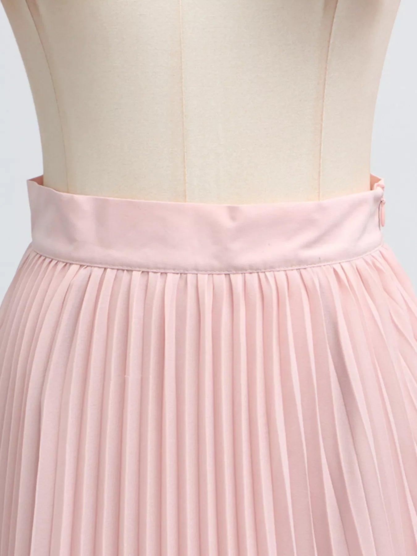 Shopimist frill lapel collar top with matching pleated skirt set, featuring stylish design and elegant fabric details.