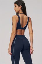 Fitglutes Activewear Clarity Contour Line sports bra and leggings 2-piece set, featuring sleek contours and supportive fit for workouts.