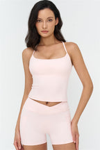Fitglutes Activewear crop top and shorts 2-piece set, gymwear sportswear, casual workout clothes, stylish and comfortable activewear