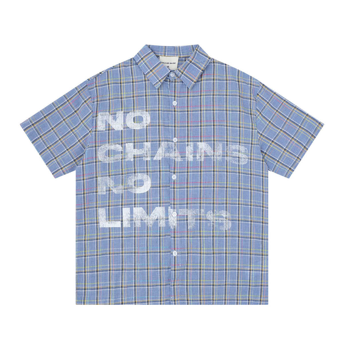 Letter printed short-sleeved shirt by eprolo, featuring a casual design with bold letter graphics on lightweight fabric.